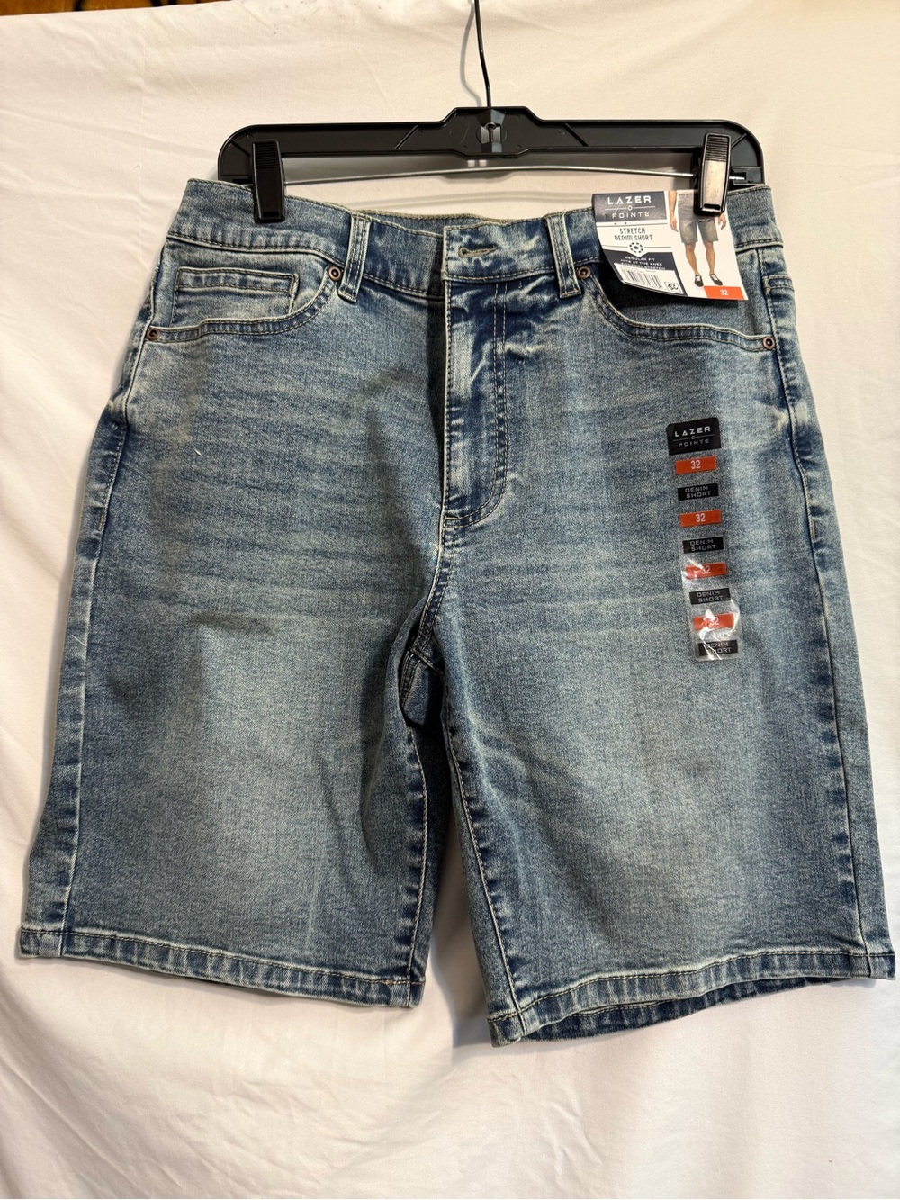 Men's Light Wash Denim Jean Shorts